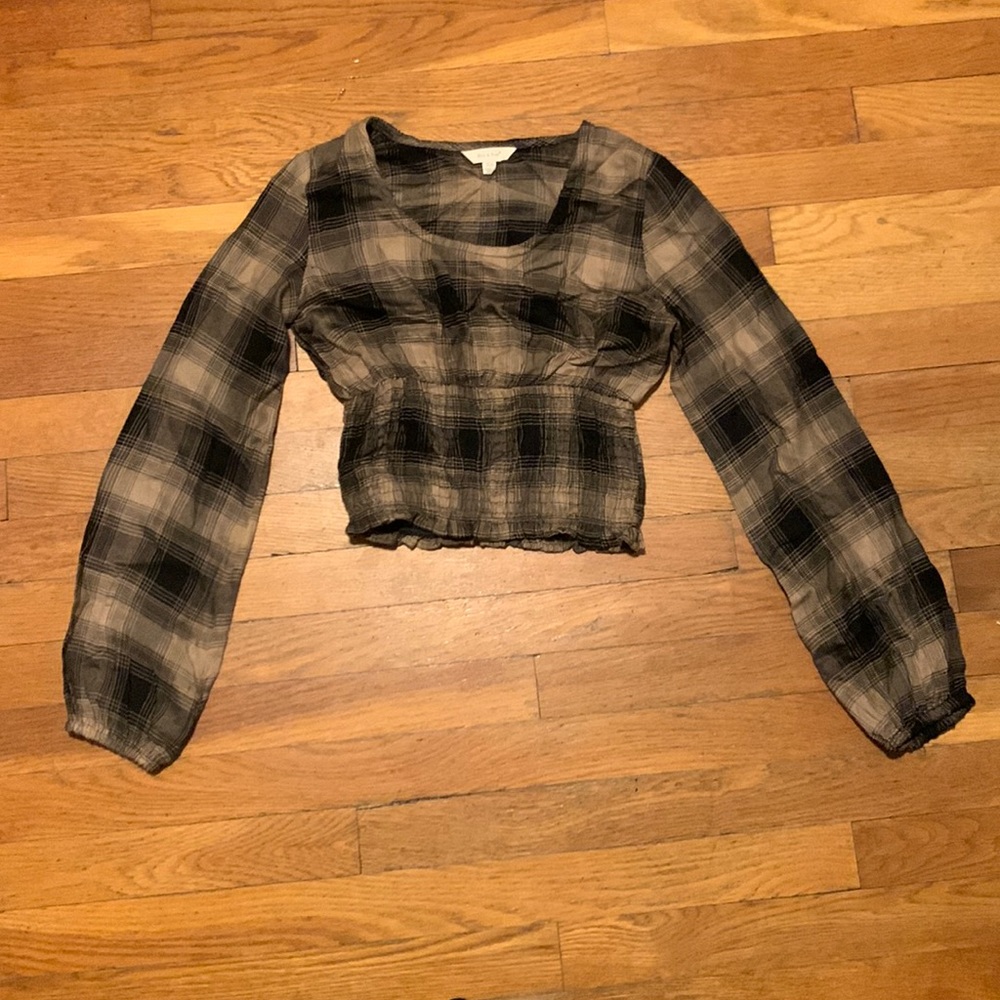 Flannel Pattern Babydoll top